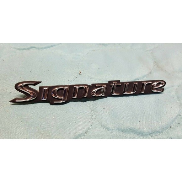 Lincoln Town Car OEM "Signature" Sign Chrome Emblem Badge Logo Symbol Insignia - Picture 1 of 2